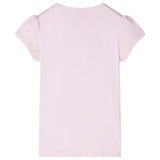 VidaXL Chemise enfant à manches courtes 128 rose tendre
