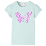 VidaXL Chemise enfant à manches courtes 92 couleur menthe clair