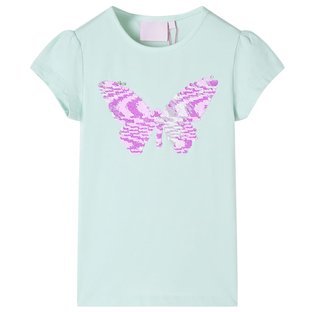 VidaXL Chemise enfant à manches courtes 104 couleur menthe clair