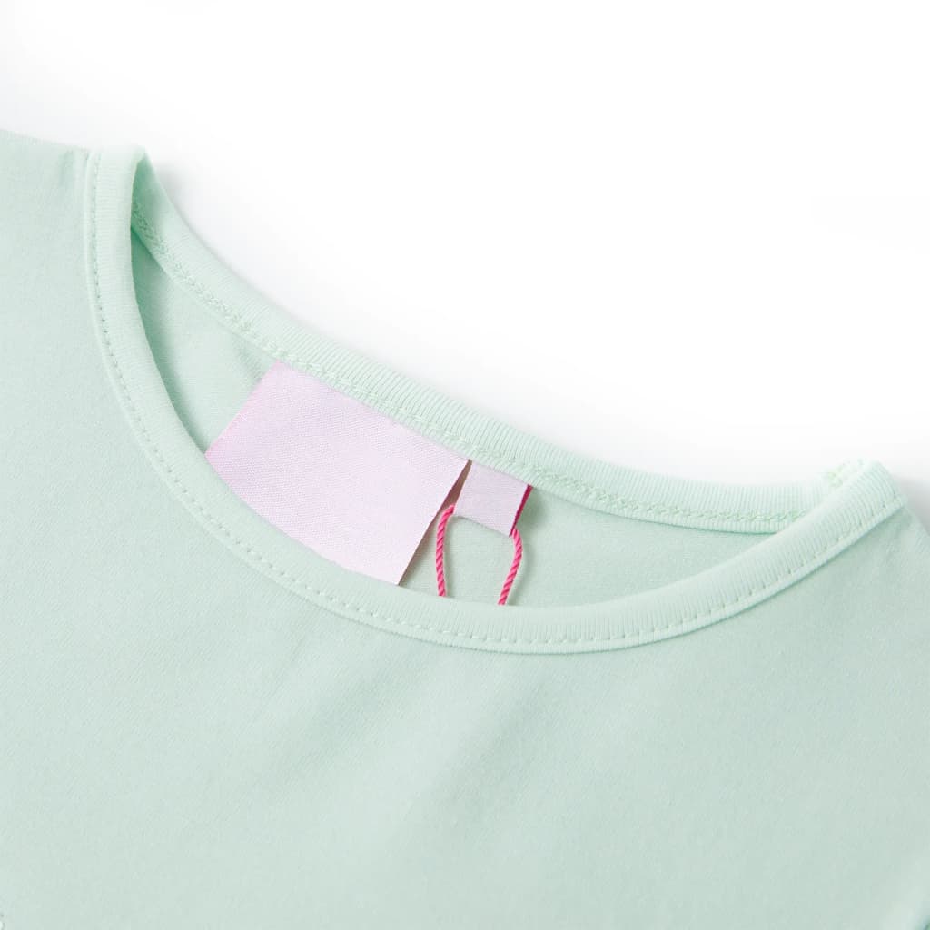 VidaXL Chemise enfant à manches courtes 104 couleur menthe clair