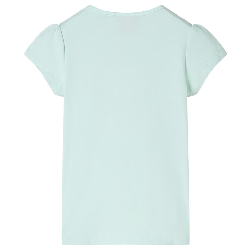 VidaXL Chemise enfant à manches courtes 116 couleur menthe clair