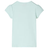 VidaXL Chemise enfant à manches courtes 128 couleur menthe clair