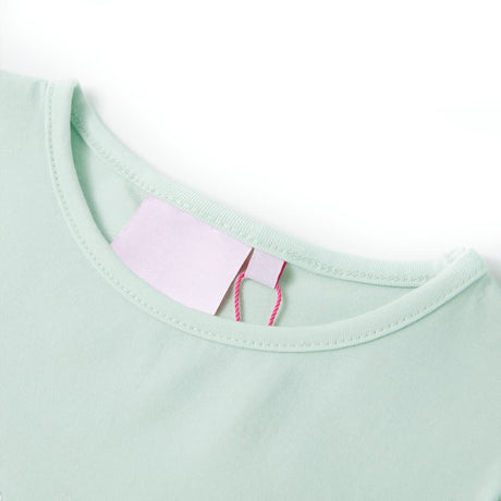 VidaXL Chemise enfant à manches courtes 128 couleur menthe clair