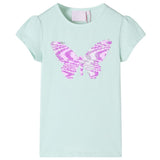 VidaXL Chemise enfant à manches courtes 140 couleur menthe clair