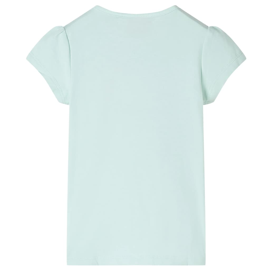 VidaXL Chemise enfant à manches courtes 140 couleur menthe clair