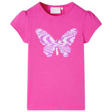 VidaXL Chemise enfant à manches courtes 104 rose foncé
