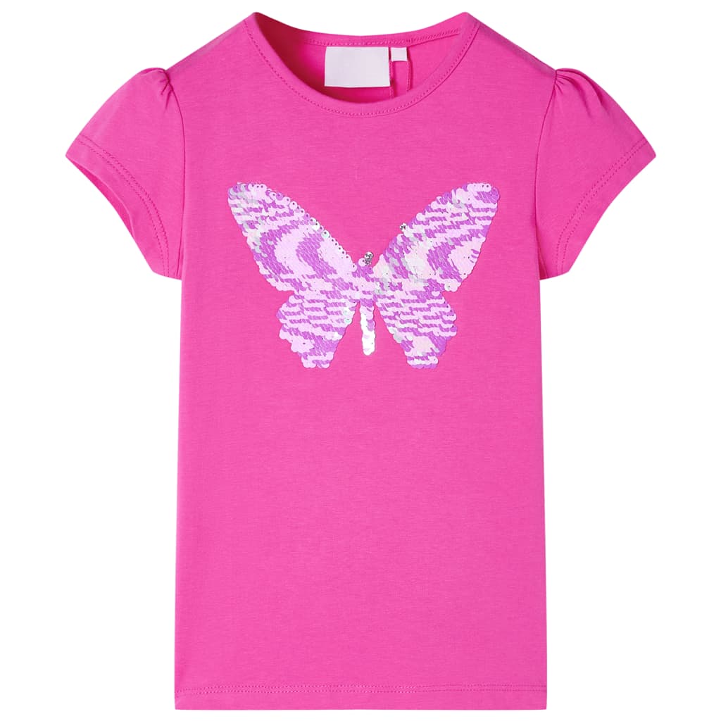 VidaXL chemise enfant à manches courtes 116 rose foncé