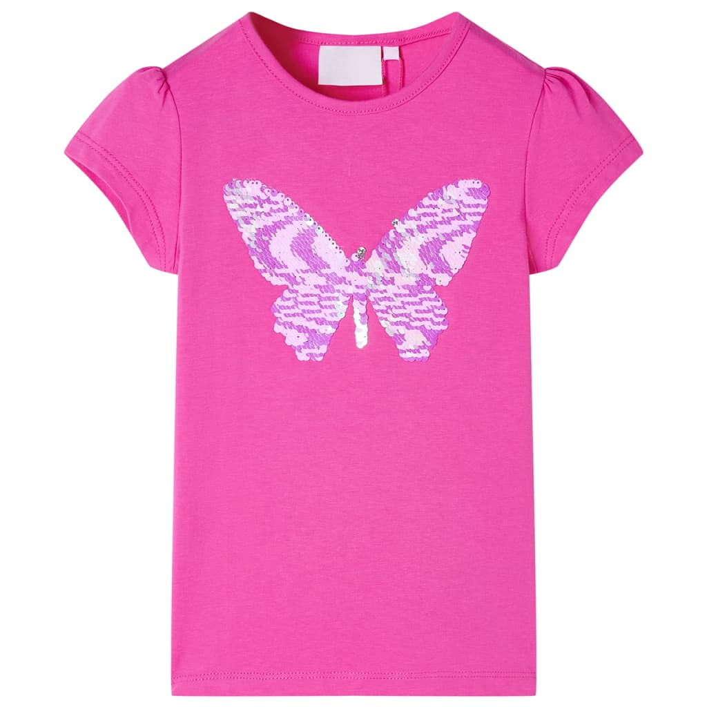VidaXL Chemise enfant à manches courtes 140 rose foncé