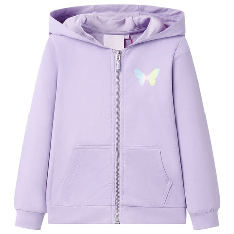 VidaXL Cardigan enfant avec capuche 92 lilas