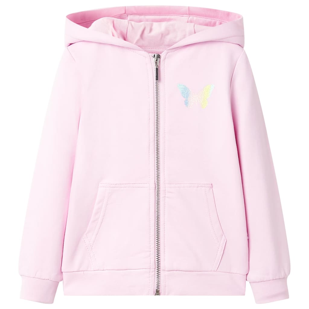 VidaXL gilet enfant avec capuche 104 rose clair
