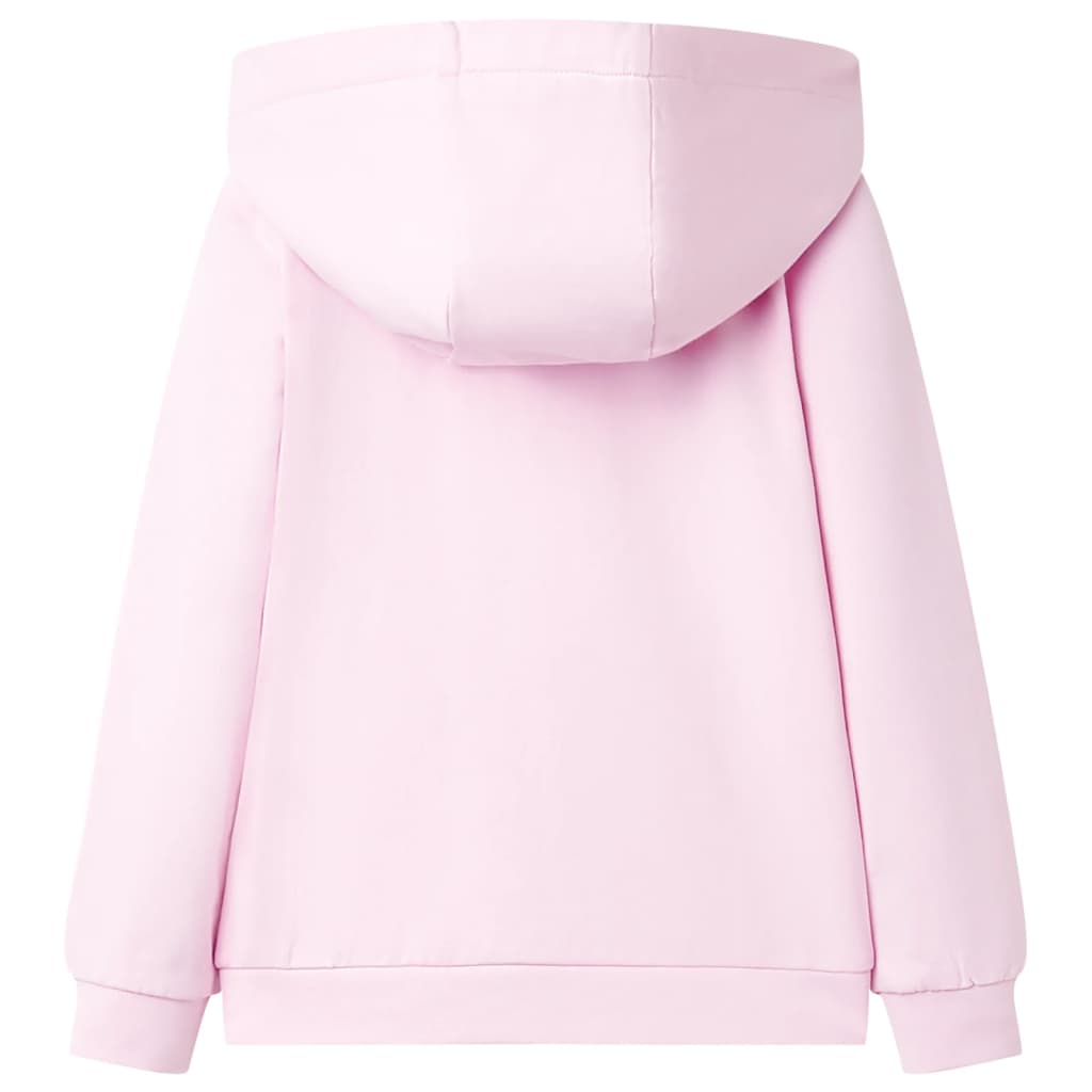 VidaXL gilet enfant avec capuche 104 rose clair