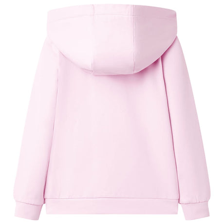 VidaXL Cardigan enfant avec capuche 116 rose clair