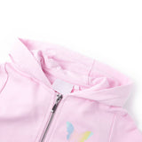 VidaXL Cardigan enfant à capuche 128 rose clair