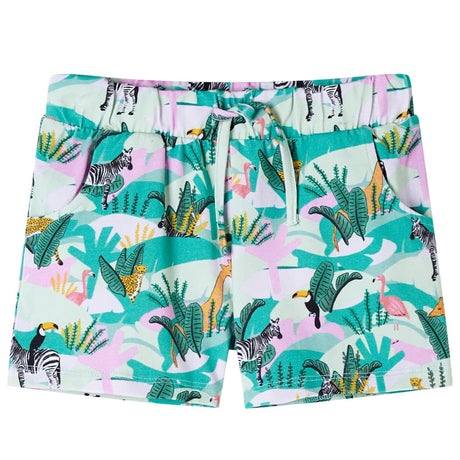 VidaXL Short enfant avec cordon de serrage 92 menthe clair