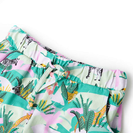 VidaXL Short enfant avec cordon de serrage 92 menthe clair