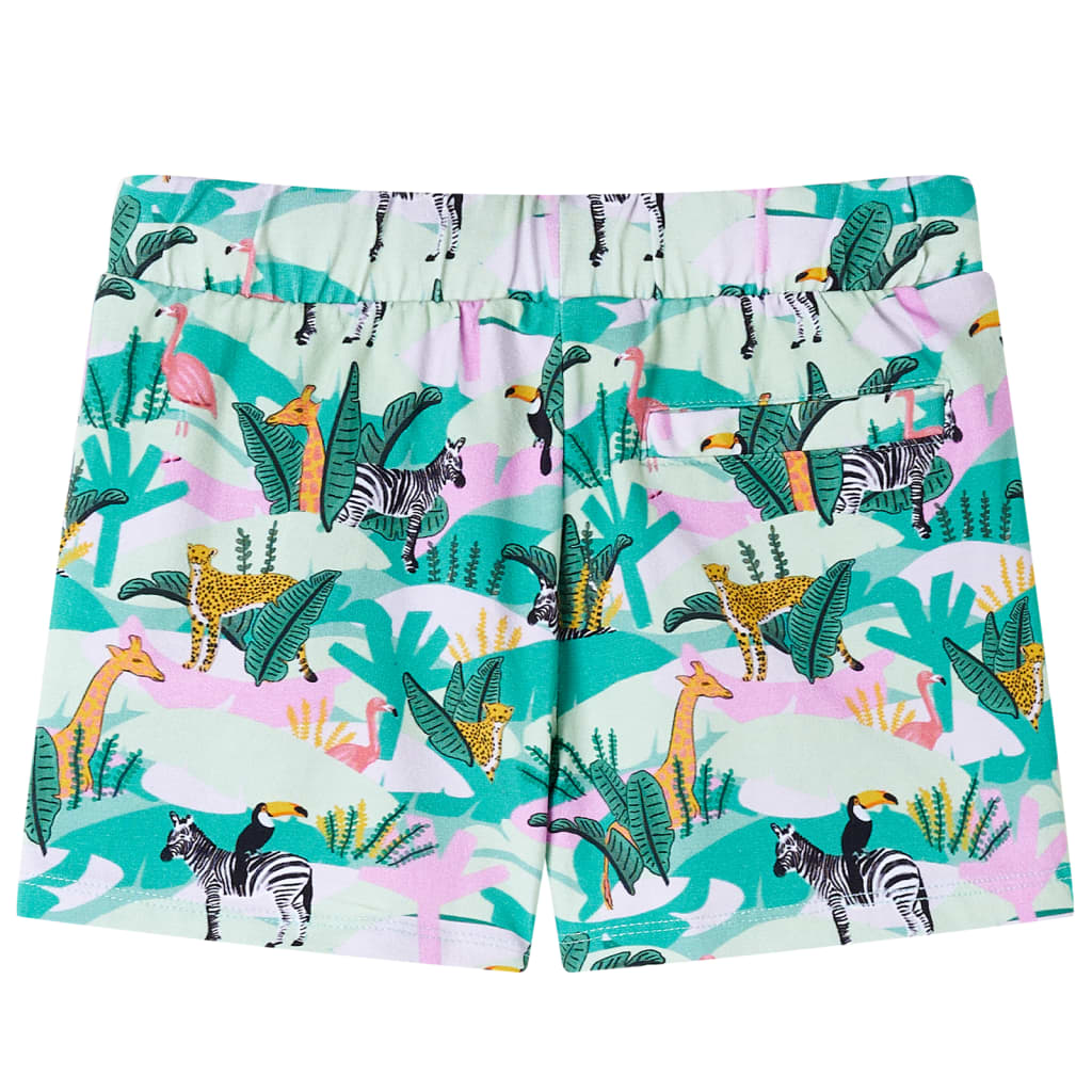 VidaXL Short enfant avec cordon de serrage 116 menthe clair