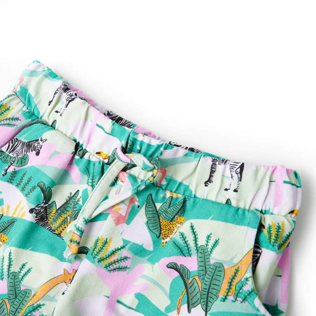 VidaXL Short enfant avec cordon de serrage 128 menthe clair