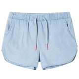 VidaXL Short enfant 104 bleu denim doux