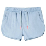 VidaXL Short enfant 140 bleu denim doux