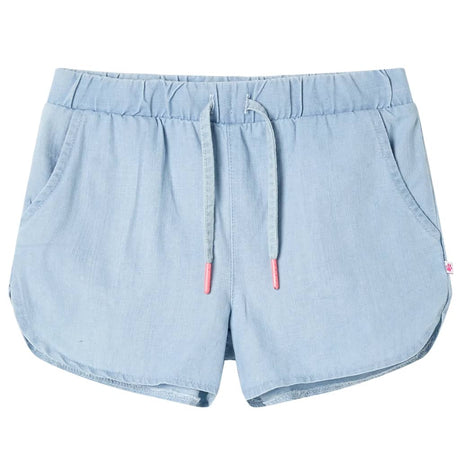 VidaXL Short enfant 140 bleu denim doux