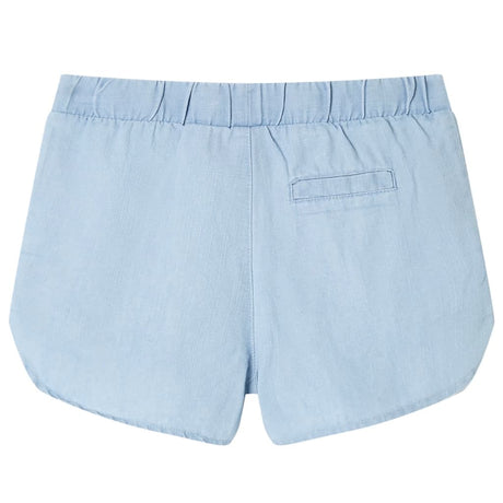 VidaXL Short enfant 140 bleu denim doux