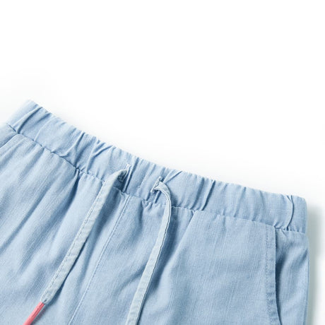 VidaXL Short enfant 140 bleu denim doux