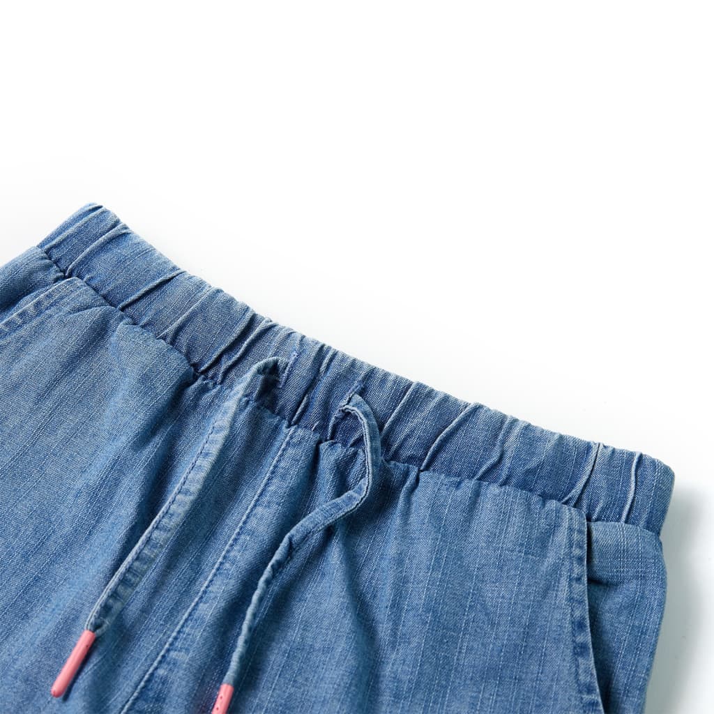 VidaXL Short enfant 92 bleu denim