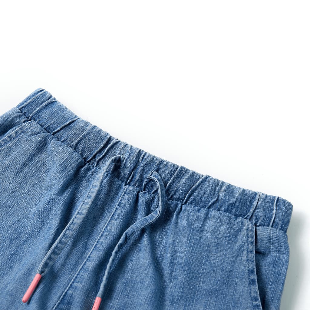 VidaXL Short enfant 104 bleu denim
