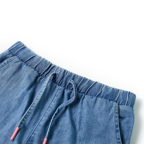 VidaXL Short enfant 116 bleu denim