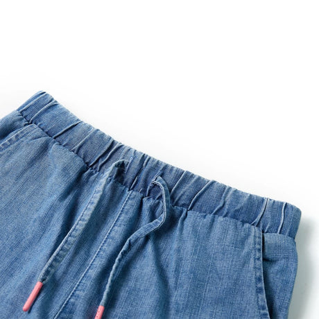 VidaXL Short enfant 128 bleu denim