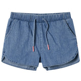 VidaXL Short enfant 140 bleu denim