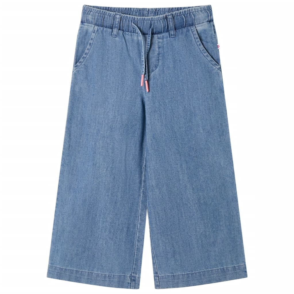 VidaXL Pantalon enfant 128 bleu denim