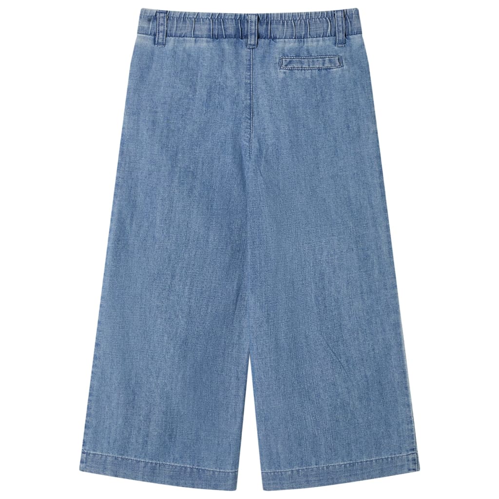 VidaXL Pantalon enfant 140 bleu denim