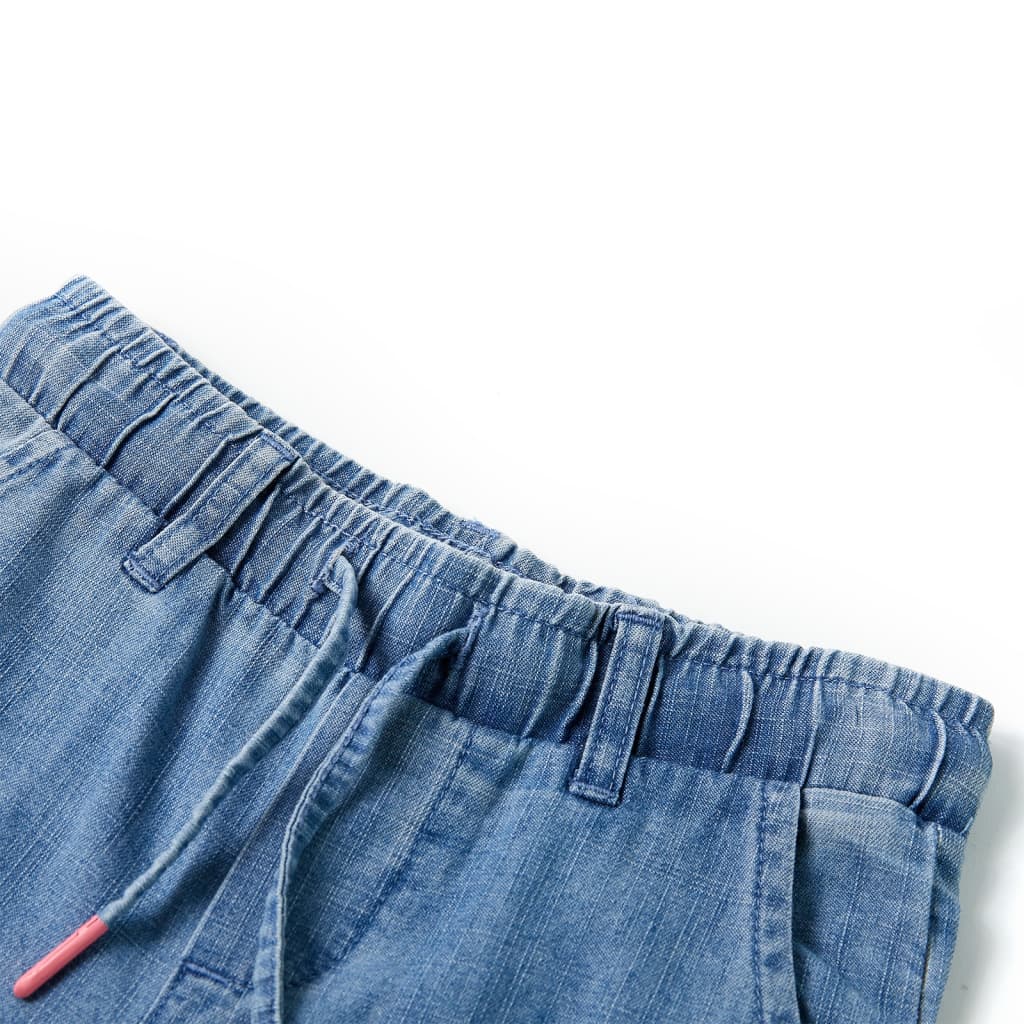 VidaXL Pantalon enfant 140 bleu denim