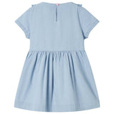 VidaXL Robe enfant à volants 116 bleu doux