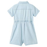 VidaXL Combinaison enfant à manches courtes 92 bleu doux