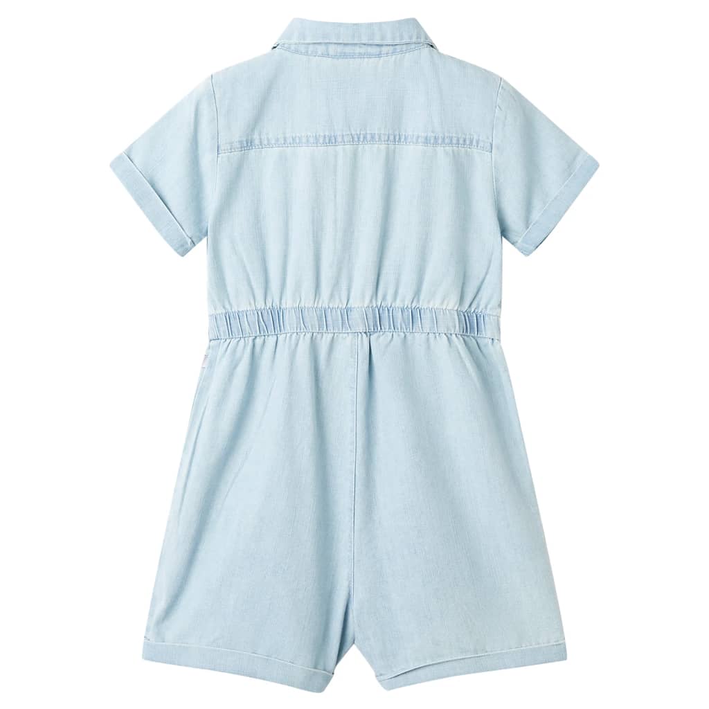 VidaXL Combinaison enfant à manches courtes 104 bleu doux