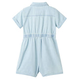 VidaXL Combinaison enfant à manches courtes 104 bleu doux