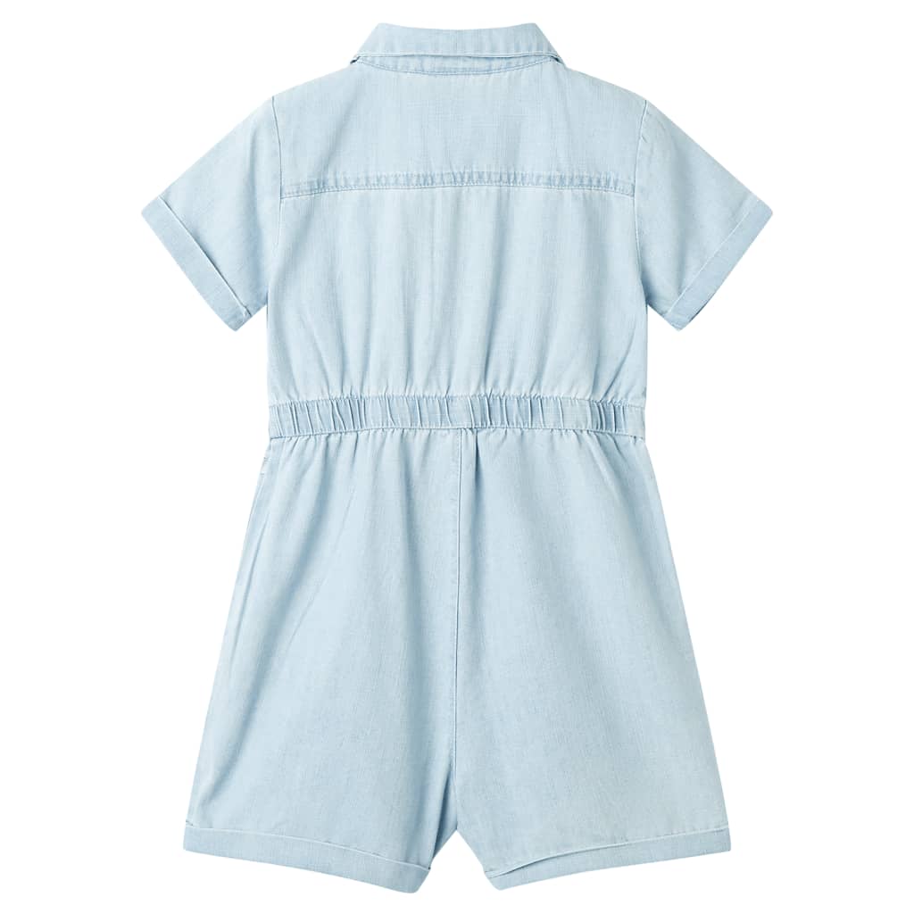 VidaXL Combinaison enfant à manches courtes 116 bleu doux