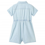 VidaXL Combinaison enfant à manches courtes 128 bleu doux