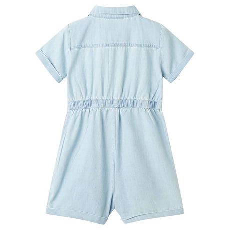 VidaXL Combinaison enfant à manches courtes 140 bleu doux