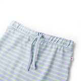 VidaXL Jupe enfant droite à rayures 128 menthe brillante