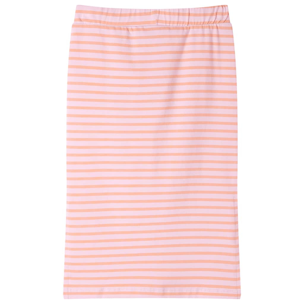 VidaXL Jupe enfant droite à rayures 92 rose