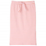 VidaXL Jupe enfant droite à rayures 104 rose