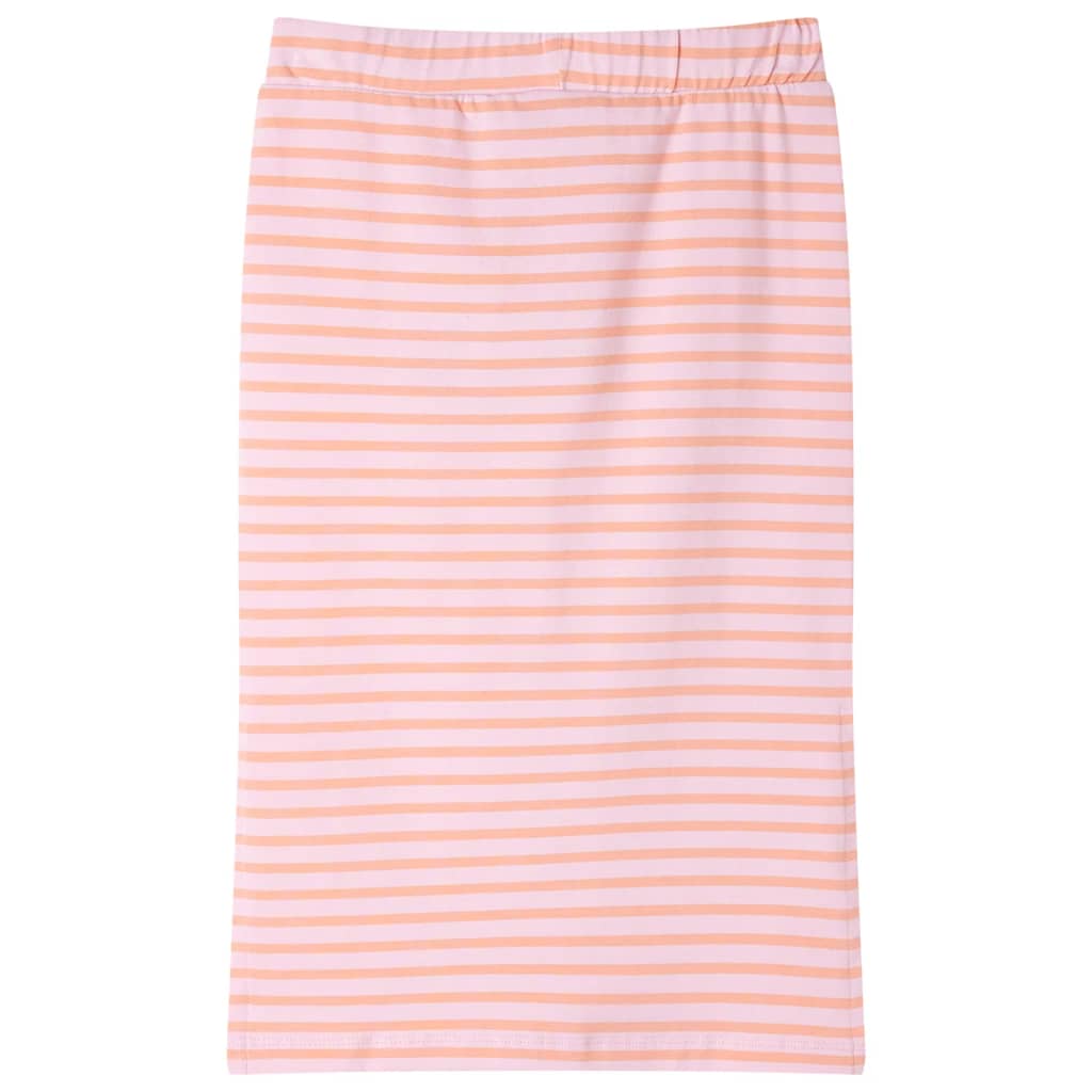 VidaXL Jupe enfant droite à rayures 104 rose