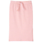 VidaXL Jupe enfant droite à rayures 140 rose