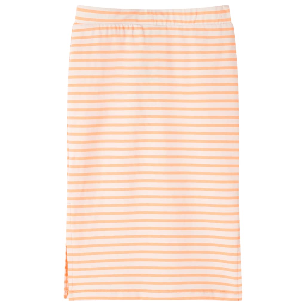 VidaXL Jupe enfant droite à rayures 116 orange fluo