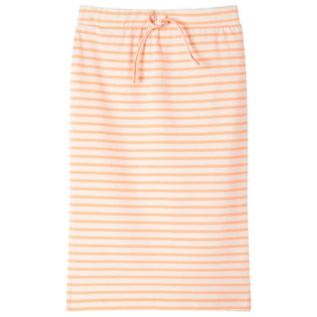 VidaXL Jupe enfant droite à rayures 128 orange fluo