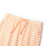 VidaXL Jupe enfant droite à rayures 140 orange fluo