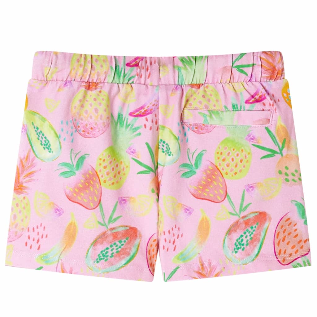 VidaXL Short enfant avec cordon de serrage 116 rose tendre